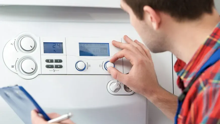 Kombi panelinde ısıtma sıcaklığı ayarının kontrol edilmesi